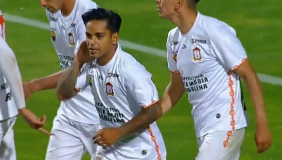 Rodrigo Echevarría anotó de cabeza el 1-0, pero seis segundos después, Cristian Techera igualó el partido por la Copa Sudamericana 2022. Foto: Captura de pantalla ESPN.