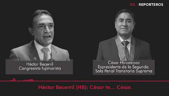 Sale a la luz nuevo audio entre Héctor Becerril y César Hinostroza (VIDEO)
