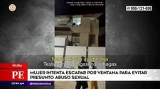 Joven intenta lanzarse de tercer piso para evitar ser violada, en Piura (VIDEO)