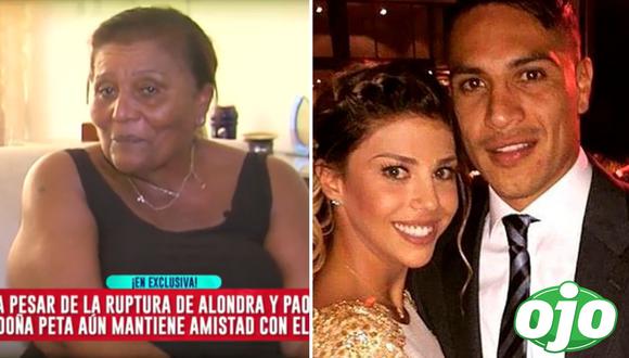 Doña Peta lamenta que Alondra García no se haya casado con Paolo Guerrero. Foto: (América TV | redes sociales).