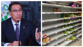 Coronavirus en Perú: Vizcarra afirma que “no habrá desabastecimiento” tras compras masivas