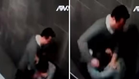 Padre golpea a conserje de edificio y afirma que este acosaba a su hija de 16 años (VIDEO)