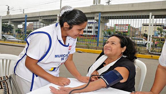 Municipalidad de Lima realiza campaña preventiva de hipertensión arterial 