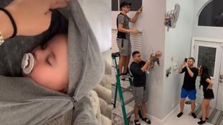 Familia muestra espectacular truco para que su hijo vuele en globo y se vuelven estrellas de TikTok