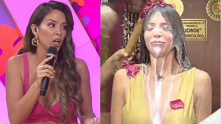 Sheyla Rojas se hizo baño de florecimiento para tener suerte en el amor (VÍDEO) 
