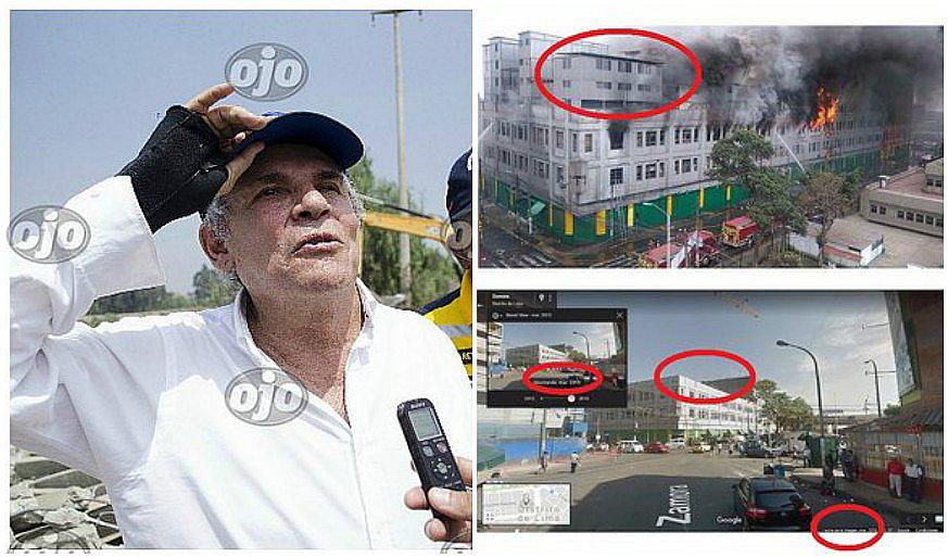 Incendio en Las Malvinas: Castañeda dice que containers no fueron colocados en su periodo pero Google lo desmiente