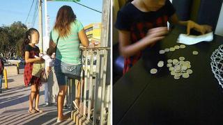 Mamá pone a vender chicles a su hija para "valorar lo que tiene" (FOTOS)