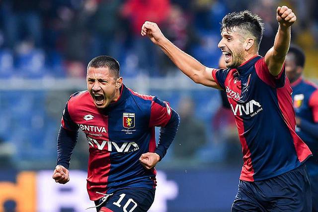 ​Lapadula brilla: entra, lo faulean y anota penal del triunfo (FOTOS Y VIDEOS)