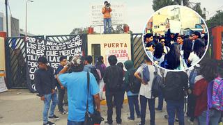 San Marcos: docentes piden vacancia del rector Orestes Cachay durante protesta 