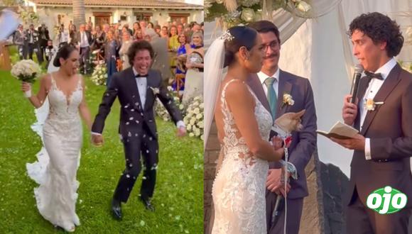 Mateo Garrido Lecca y Verónica Álvarez dan el “sí” en una conmovedora boda
