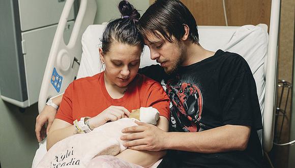 Mujer dio a luz bebé con escasas probabilidades de sobrevivir y a su muerte donan sus órganos