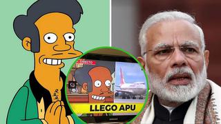 "Llegó Apu" anuncia canal argentino tras aterrizaje de primer ministro de la India