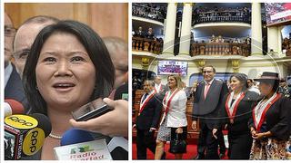 Keiko Fujimori le desea éxitos al nuevo presidente de la República Martín Vizcarra  