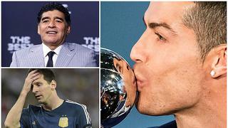 Cristiano Ronaldo gana premio de la FIFA y Maradona causa polémica con declaración