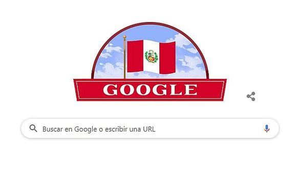 Google rinde homenaje al Perú por Fiestas Patrias