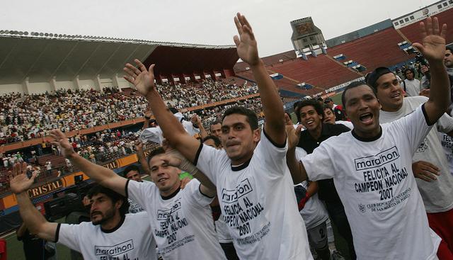 San Martín, campeón nacional 2007. (Foto: GEC)
