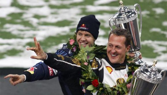 Vettel y Schumacher presionados no tienen motivo para sonreír