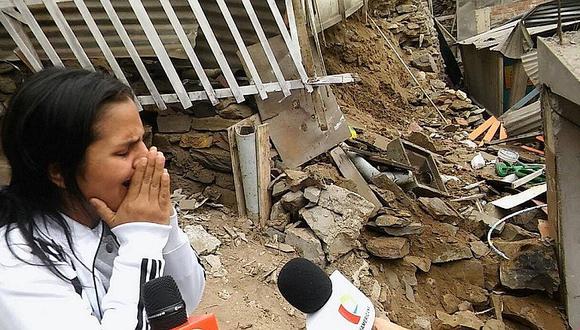 ​San Juan de Miraflores: Abuelito muere aplastado por derrumbe de casa vecina