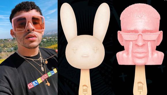 Bad Bunny: Empresa de helados lanzará productos con su imagen. (Foto: @badbunnypr/@srpaleta)