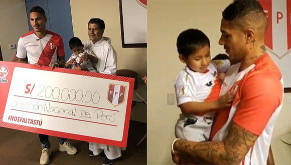 Paolo Guerrero tuvo un notable gesto con el niño símbolo de la Teletón 2018 (VIDEO)