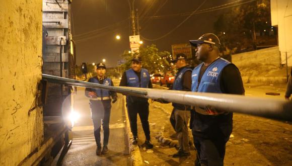 La Municipalidad de Lima ejecutó un operativo en un tramo de la avenida Túpac Amaru. (Difusión)