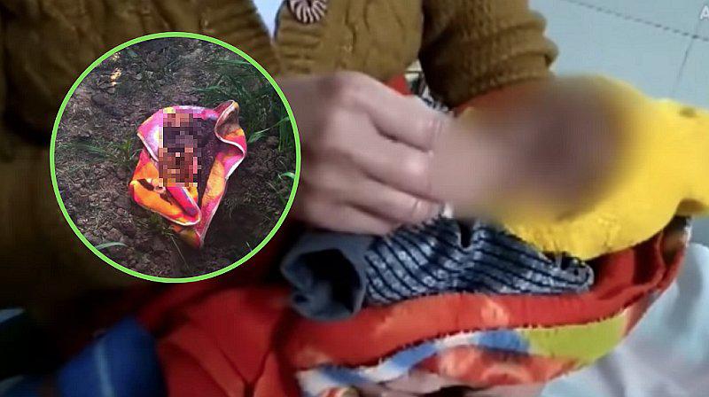 Bebé es enterrada viva por sus padres, pero su llanto la salva 