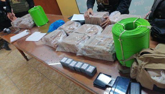 La Policía incautó 307 cartuchos de dinamita a cuatro sujetos en Cañete. (Foto: PNP)