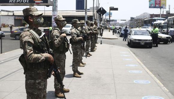 Durante el estado de emergencia en Lima y Callao, las Fuerzas Armadas pueden apoyar a las acciones lideradas por la Policía Nacional. (Foto: GEC)