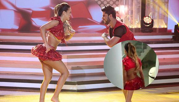 El Gran Show: Angie Arizaga se retira asada del set tras ser sentenciada [VIDEO]   