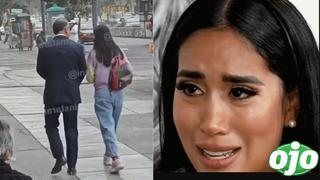 Captan a Melissa Paredes y su abogado yendo al Juzgado de Familia para apelar prohibición de ver su hija
