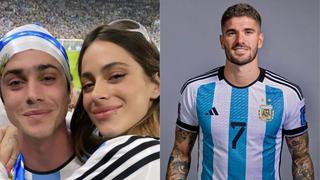 Tini Sotessel y Rodrigo de Paul sorprenden con románticos mensajes tras victoria de Argentina