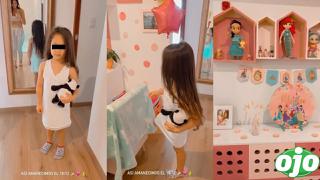 Jazmín Pinedo: la tierna reacción de su hija cuando fue sorprendida con su nuevo cuarto de juegos │VIDEO