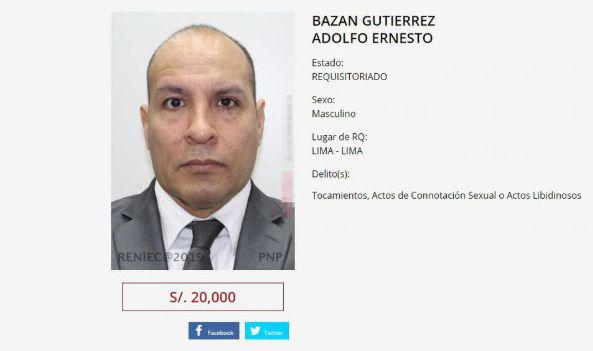 De acuerdo con el portal, se ofrecen s/ 20.000 por su paradero.