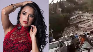 Huaico arrasó con vivienda de cumbiambera Katy Jara en Trujillo (VIDEO)