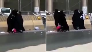 Cinco mujeres en velo protagonizan violenta pelea y a una se le cae su bebé (VIDEO)