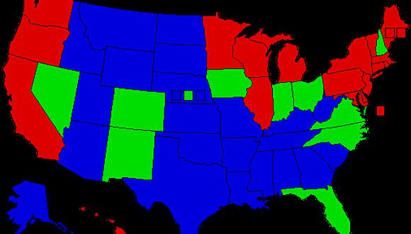 Conozca los estados donde se decidirán las elecciones de EEUU 