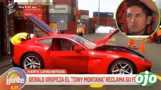 Gerald Oropeza pide que le devuelvan su lujoso auto Ferrari, pero Poder Judicial se niega