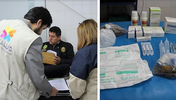 Susalud: hallan medicamentos del Ministerio de Salud en clínica oncológica privada (FOTOS)