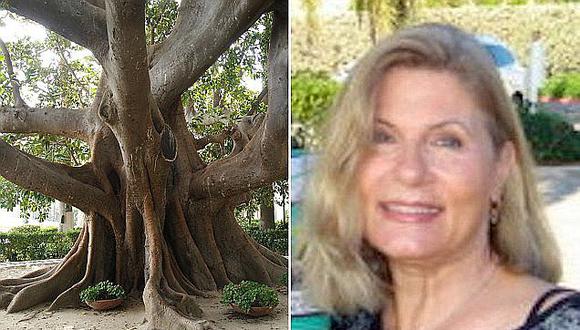 Mujer se "casa" con árbol centenario para evitar que lo talen