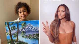 Kim Kardashian toma con humor que nadie crea en el talento que tiene su hija North West para la pintura