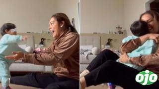 Karen Schwarz comparte adorable video de los primeros pasos de su hija Cayetana