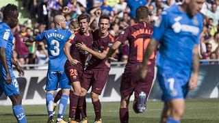 ​Barcelona vence 1-2 al Getafe y se coloca líder con gol de Paulinho (VIDEO)