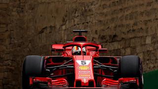​Fórmula 1: Sebastian Vettel (Ferrari) sale primero en el GP de Azerbaiyán
