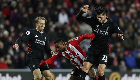 Premier League: Liverpool empata 2-2 con Sunderland y pierde ritmo