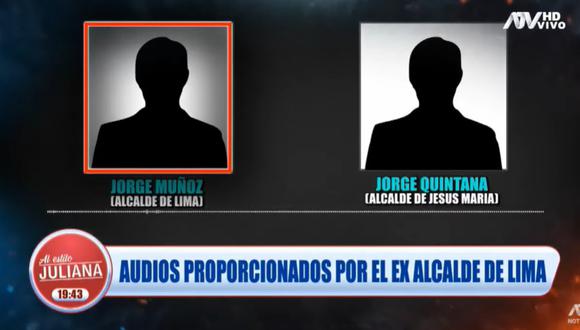 Audios fueron revelados en ‘Al Estilo Juliana’ de ATV. (Foto: captura | ATV)
