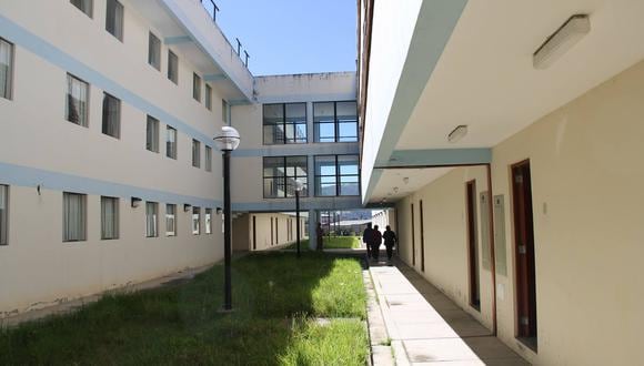 Cajamarca. En una torre de la residencia de la Universidad Nacional de Cajamarca se atenderá a pacientes de COVID-19. (Facebook de la UNC)