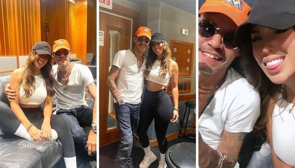 Yahaira Plasencia y Marc Anthony se tomaron cálidas fotos en un estudio de grabación. (Foto: Instagram @yahairaplasencia).