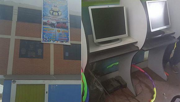 ¡No perdonan! Delincuentes roban siete computadoras en colegio de SJL (FOTOS)