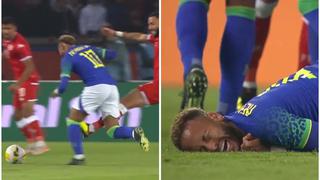La fuerte patada que recibió Neymar con Brasil a poco del Mundial Qatar 2022 | VIDEO