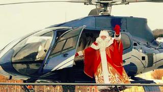 Brasil: Un 'papá Noel' roba un helicóptero usando una pistola